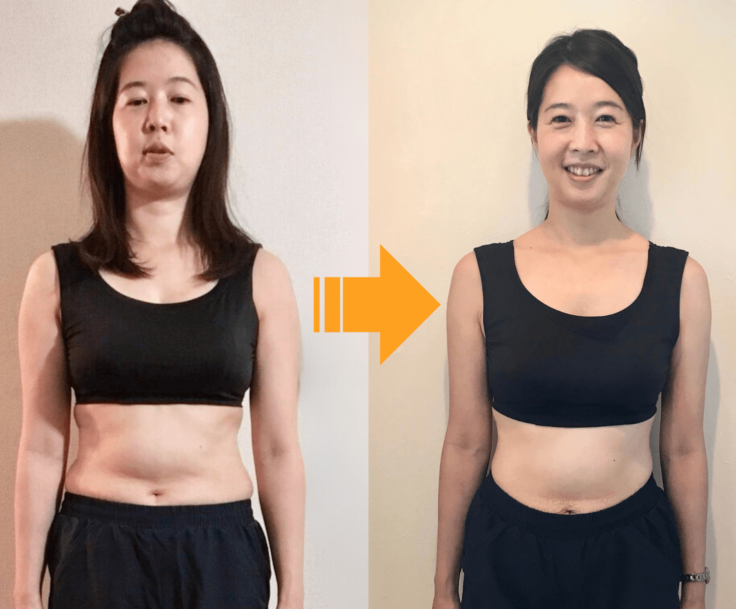 40代女性のダイエットビフォーアフター｜見た目年齢マイナス5歳を実現した実例